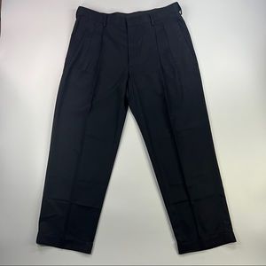 Haggar Clothing Men's 36W x 29L Mynx Classic Fit Mynx Dress Pants Navy New